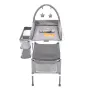 VEVOR Baby Changing Table, Foldable Diaper Change Station with 2 Fabric Drawers, Side Basket & Hanging Rod, Adjustable Height Po