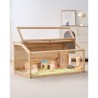 Wooden Hamster Cage Habitat 48 in Mice Rodents Hutch Small Animals Cage