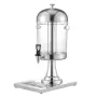 VEVOR Beverage Dispenser, 8L Drink Dispenser for Parties, Stainless Steel + Plastic Juice Dispensers with Spigot Ice Chamber Tra