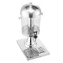 Beverage Dispenser, 8L Drink Dispenser for Parties, Stainless Steel + Plastic Juice Dispensers with Spigot Ice Chamber Tray, Ice