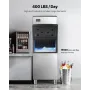 VEVOR Commercial Ice Maker Machine - Head, 181.4 kg/Day Stainless Steel Ice Machine with Self-Cleaning, Scheduled Ice-Making, Ad