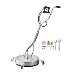 22 "Trykskive Surface Cleaner 4 Wheels Dual Handle 4000 Max Psi