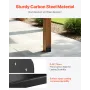 8x8 Post Base 2 Pcs, Inner Size 7.9x7.5 inch / 200x190 mm Post Brackets, Heavy Duty Carbon Steel Decking Posts, Wood Posts Brack