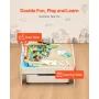 togbord, 100 flerfarvede stykker træ aktivitetsbord til børn