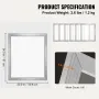 Screen Printing Kit, 2 Pieces Aluminum Silk Screen Printing Frames, 20x24inch Silk Screen Printing Frame with 160 Count Mesh, Hi