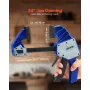 Bar Clamps for Woodworking, 2-Pack 60.96 cm One-Handed Clamp/Spreader, Quick-Grip F-Clamp with 154 kg Load Limit, Premium Plasti