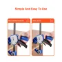 Bar Clamps for Woodworking, 2-Pack 60.96 cm One-Handed Clamp/Spreader, Quick-Grip F-Clamp with 154 kg Load Limit, Premium Plasti