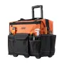 Rolling Tool Bag, 110 lbs Load Capacity, 27 Pockets Heavy Duty Roller Tool Bag on Wheels, Adjustable Telescoping Handle & Stable