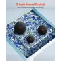 Ceramic Fire Balls, 76 mm 15 Pcs Round Fire Stones, Reusable Lava Rocks Indoor and Outdoor Use, Decorative Fire Pit Rocks for Pr