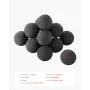 Ceramic Fire Balls, 76 mm 15 Pcs Round Fire Stones, Reusable Lava Rocks Indoor and Outdoor Use, Decorative Fire Pit Rocks for Pr