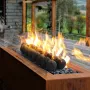 Ceramic Fire Balls, 76 mm 15 Pcs Round Fire Stones, Reusable Lava Rocks Indoor and Outdoor Use, Decorative Fire Pit Rocks for Pr