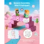 magnetblokke, 100 STK Princess Castle Sæt, magnetiske