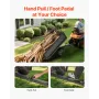 Garden Utility Trailer, 17 Cu. Ft & 272 kg Capacity, ATV UTV Hauling Trailer, Tow Behind Steel Dump Cart with 16" Tires, Hand Pu