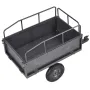 VEVOR Garden Utility Trailer, 17 Cu. Ft & 272 kg kapacitet, ATV UTV trækvogn, bugsering bag ståldumpervogn med 16" dæk, H