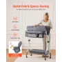 puslebord, sammenfoldelig bleskiftestation med sidekurv