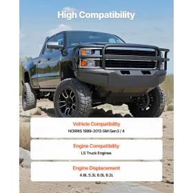 VEVOR motorknastaksel, 12625437 SP011-16 knastudskiftning, kompatibel med Norris-lastbiler fra 1999-2013 GM Gen3/4, LS Truck