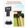 Deer Blind Brackets, Outdoor 3.6x3.6 Platform Bracket, Fit 3.5x3.5 In / 88.9x88.9 mm Lumber, 2204lbs/1000kg Capacity Steel Eleva