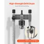 Drill Guide, Multi-Angle Press Portable Precision Drilling Guide Jig Attachment, with Large Handle and Mounting Holes, Aluminum 