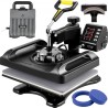 Heat Press Machine 12 x 15 tommer 5 i 1 Shirt Printing Machine 360â ° Rotation Swing Away Warm Press 5 i 1 varmepresse 1000W