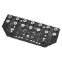Shelf Pin Jig and Hinge Jig Two-in-One, Aluminum Alloy Cabinet Hardware Hole Drilling Template with 6.4 and 4.8 mm Drill Bits, f