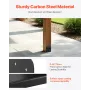 6x6 Post Base 2 Pcs, Inner Size 5.9x5.55 inch / 150x141 mm Post Brackets, Heavy Duty Carbon Steel Decking Posts, Wood Posts Brac