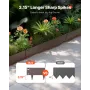 Steel Landscape Edging, 5 Packs 39 x 5 in Rust-Resistant Metal Landscape Edging, Bendable Garden Edging Border, Heavy Duty Lawn 