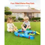 VEVOR Water Table for Toddlers, Kids Activity Play Waterway, Outdoor Summer Water Park Playset with 39PCS Accessories for Backya