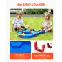VEVOR Water Table for Toddlers, Kids Activity Play Waterway, Outdoor Summer Water Park Playset with 39PCS Accessories for Backya