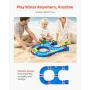 Water Table for Toddlers, Kids Activity Play Waterway, Outdoor Summer Water Park Playset with 39PCS Accessories for Backyard Law