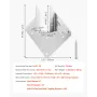 Hurricane Ties for Rafter, Inner Size 5.31x1.57x2.48 in / 135x40x63 mm, Heavy Duty Hurricane Straps, Heavy Duty Rafter Ties Brac