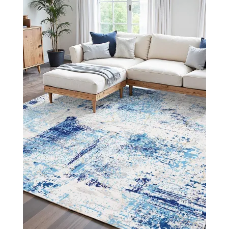 VEVOR Area Rug, 5 x 7 ft Large Washable Rug, Non-Slip and Tear-Resistant Soft Carpet, Pet & Child Friendly Modern Area Rugs, Ind