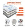 Area Rug, 5 x 7 ft Large Washable Rug, Non-Slip and Tear-Resistant Soft Carpet, Pet & Child Friendly Modern Area Rugs, Indoor Ma