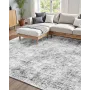 Area Rug, 6 x 9 ft Large Washable Boho Rug, Non-Slip and Tear-Resistant Soft Carpet, Pet & Child Friendly Bohemian Area Rugs, In