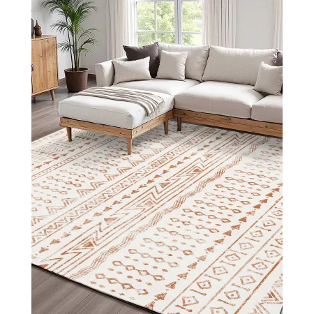 VEVOR Area Rug, 5 x 7 ft Large Washable Rug, Non-Slip and Tear-Resistant Soft Carpet, Pet & Child Friendly Modern Area Rugs, Ind