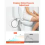 Bidet Attachment for Toilet, Non-Electric Bidet Toilet Seat Attachment - Dual Retractable Nozzles, Adjustable Cold Water Pressur