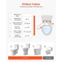 Bidet Attachment for Toilet, Non-Electric Bidet Toilet Seat Attachment - Dual Retractable Nozzles, Adjustable Cold Water Pressur