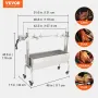Roaster Spit Rotisserie BBQ Grill Hele svin Lam kylling Roaster