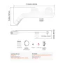 VEVOR Bidet Attachment for Toilet, Non-Electric Bidet Toilet Seat Attachment - Dual Retractable Nozzles, Adjustable Cold Water P