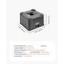 Trailer Jack Block, 6" High Heavy Duty RV Leveling Block with 6000 lbs Capacity, RV Jack Stand, Motorcycle Stand, Stool, Camper 