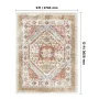 VEVOR Area Rug, 9 x 12 ft Large Washable Rug, Non-Slip and Tear-Resistant Soft Carpet, Pet & Child Friendly Vintage Area Rugs, I