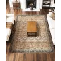 Area Rug, 7.5 x 9.5 ft Large Washable Rug, Non-Slip and Tear-Resistant Soft Carpet, Pet & Child Friendly Vintage Area Rugs, Indo