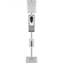 Automatic Hand Dispenser with Stand, Infrared Sensing Sanitizing Station with Signboard & Tissue Box, 1000 mL Hand Sanitizer