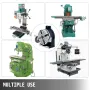 150mm/5.9In Vertical & Horizontal Rotary Table, 150MM Dividing Head Round Rotary Working Table Milling Machine Index System Adju