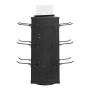 Rotating Pegboard Display Stand, 18.8 x 18.8 x 42.6 cm 4-Sided Spinning Peg Board Display with 24 Hooks, Thickened Cold-Rolled S