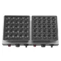 50PCS Mini Dutch Pancake Maker, Non-stick Stainless Steel Dorayaki Baker, 1800W Commercial Electric Poffertjes Grill Pan, Dual T
