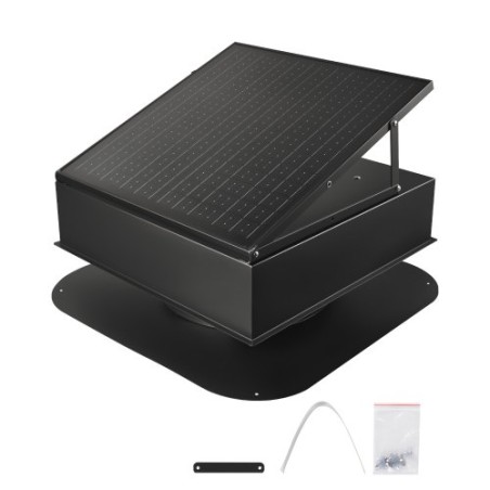 Solar Roof Attic Dowt -fan 35W med smart termostat børsteløs motor