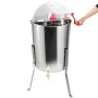 Manual Honey Extractor, 4/8 Frames Honey Spinner Extractor, Stainless Steel Beekeeping Extraction, Honeycomb Drum Spinner with L