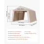 Outdoor Storage Shed, 10 x 15 ft Portable Storage Tent with 2 Roll-up Doors & Vents, Waterproof Canopy Shed Shelter, Heavy Duty 