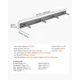VEVOR Floating Shelf Bracket 1 Pack, 230 lbs/104 kg Weight Capacity, 46x6.2x3 inch / 1168.4x157.4x76.2 mm, Heavy Duty Hidden She