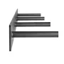 Floating Shelf Bracket 1 Pack, 230 lbs/104 kg Weight Capacity, 46x6.2x3 inch / 1168.4x157.4x76.2 mm, Heavy Duty Hidden Shelf Bra
